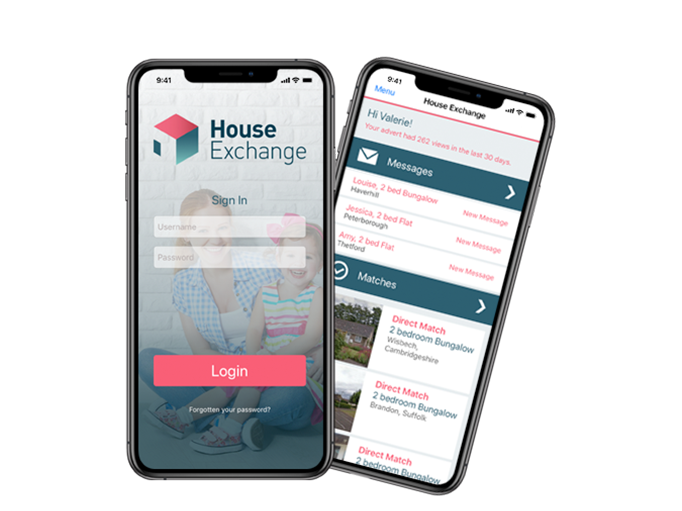 App for House Exchange on iPhone